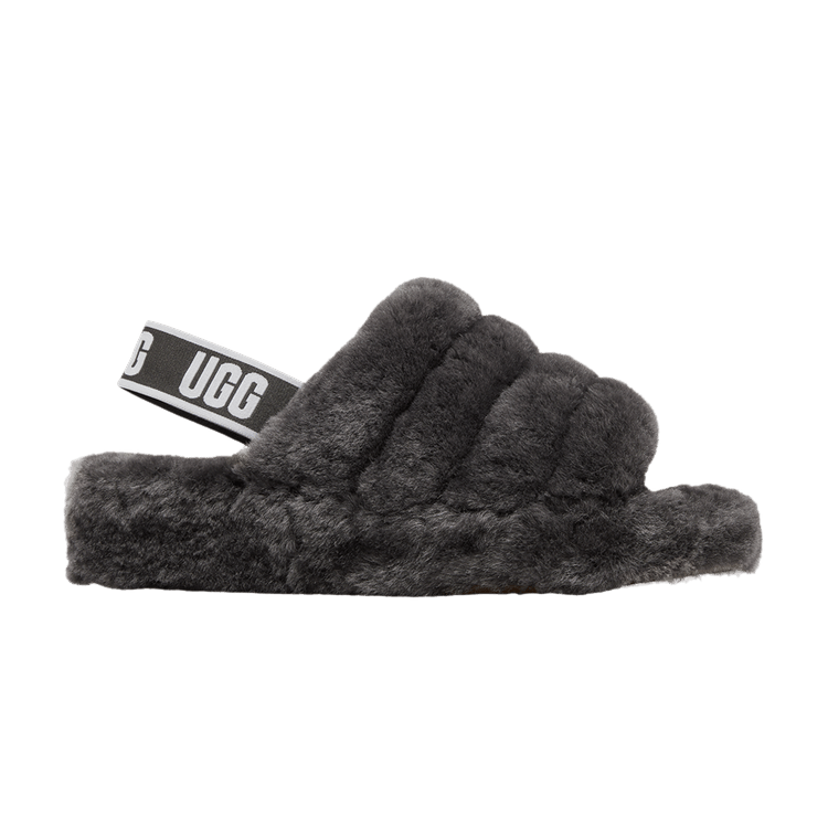 UGG Fluff Yeah Slide Charcoal (Women's)