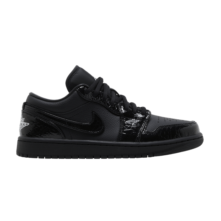 Jordan 1 Low SE Patent Elephant Black (Women's)