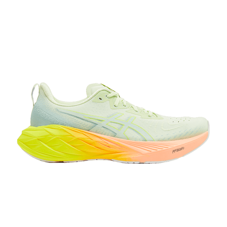 ASICS Novablast 4 Paris Cool Matcha Safety Yellow