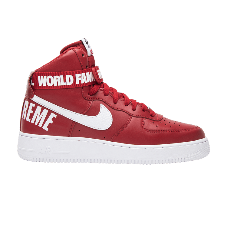 Nike Air Force 1 High Supreme World Famous Red