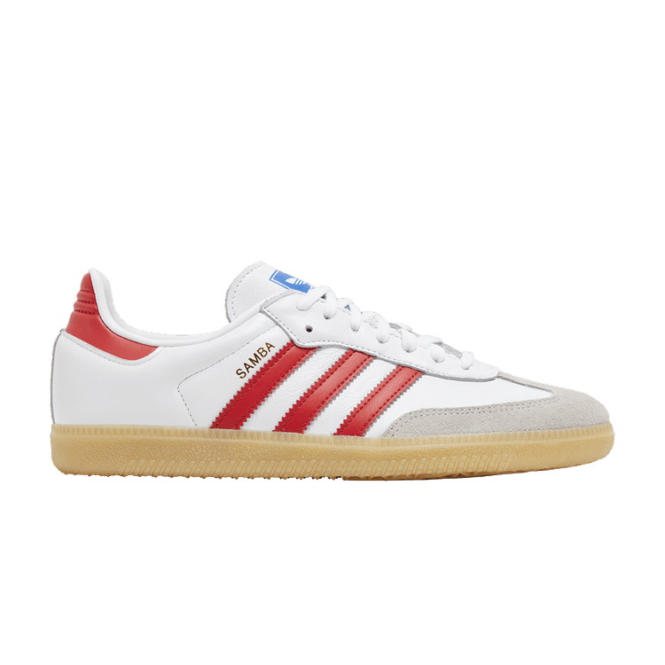 adidas Samba OG Cloud White Collegiate Red Gum (GS)