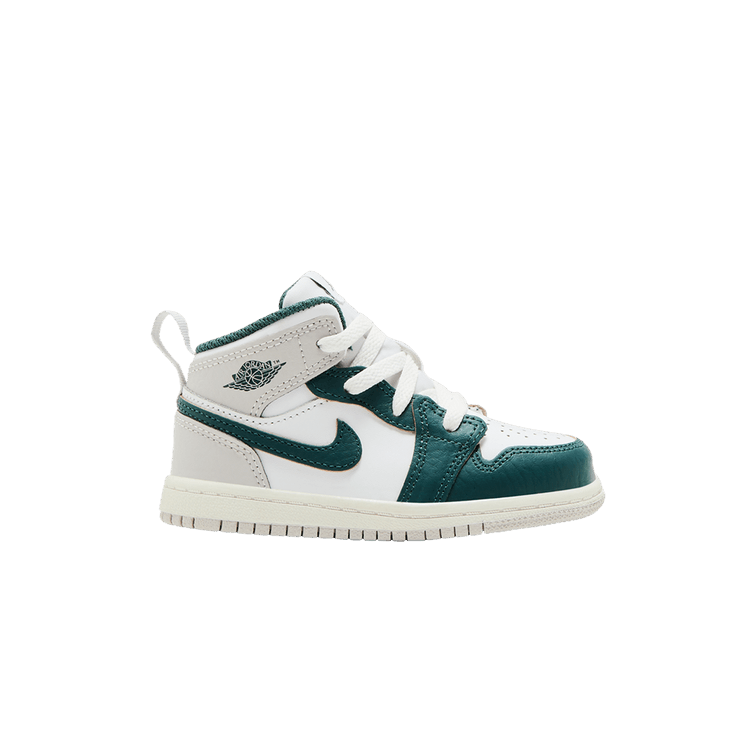 Jordan 1 Mid SE White Sail Neutral Grey Oxidized Green (TD)