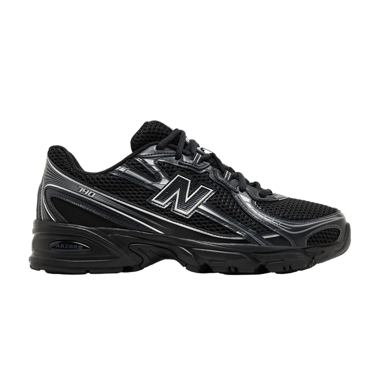 New Balance 740v2 Black Grey Silver