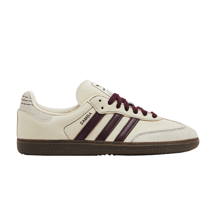 adidas Samba OG Wonder White Maroon (Women's)