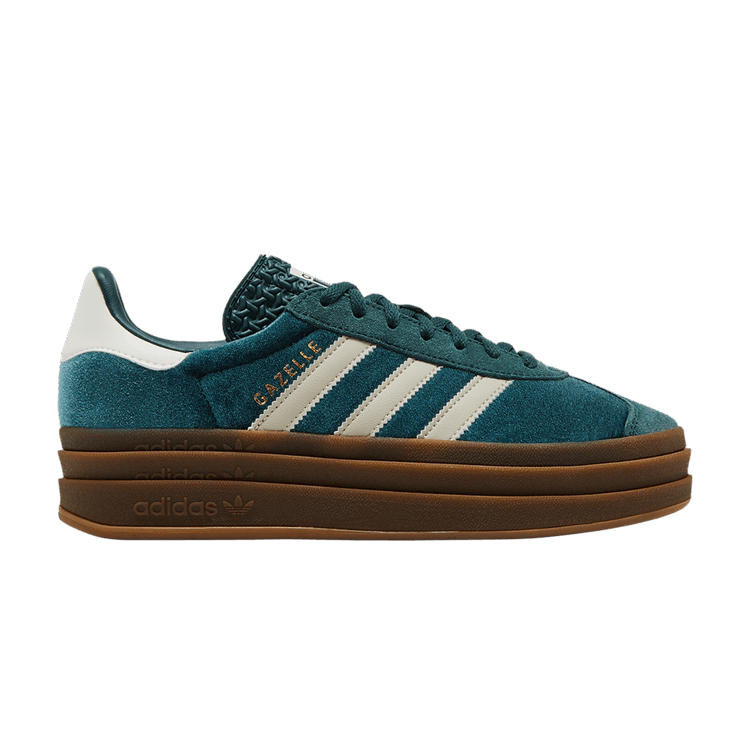 adidas Gazelle Bold Mineral Green Velvet (Women's)