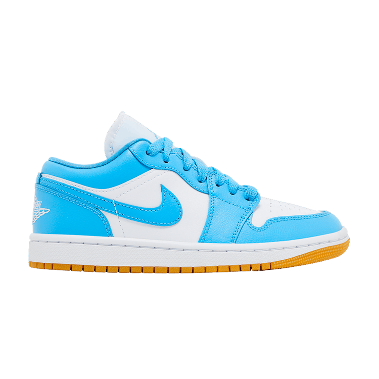 Jordan 1 Low White Gum Light Brown Dark Powder Blue (Women's)