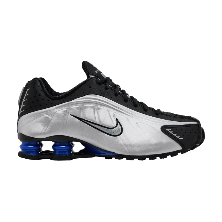 Nike Shox R4 Metallic Silver Black Racer Blue (Women's)