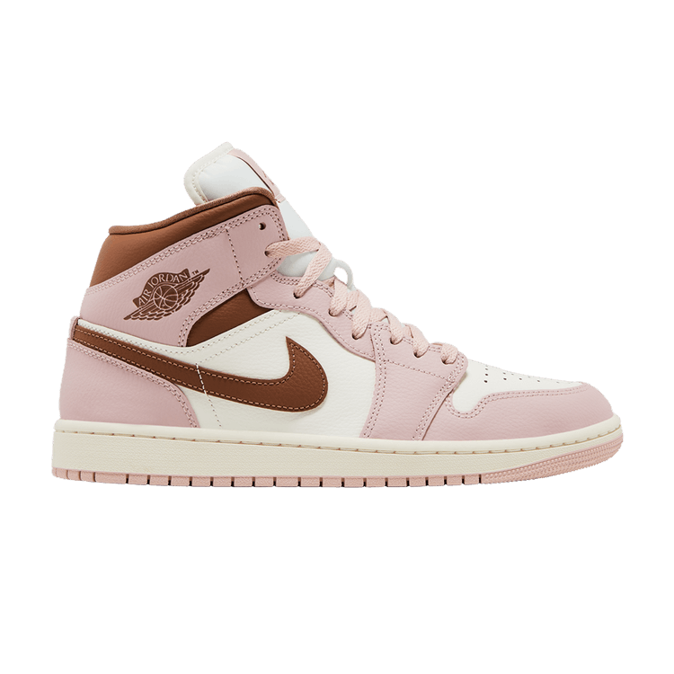 Jordan 1 Mid Pink Oxford Brown (Women's)