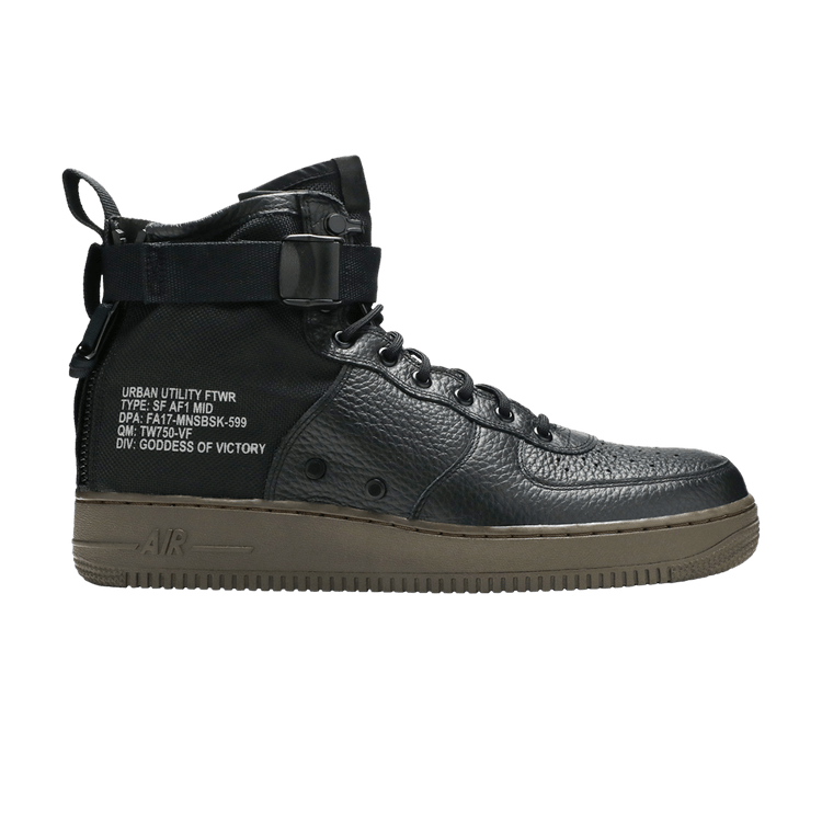 Nike SF Air Force 1 Mid Black Dark Hazel