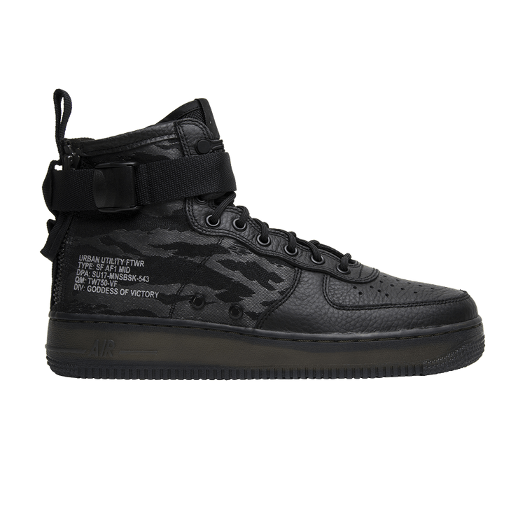 Nike SF Air Force 1 Mid Black Cargo Khaki