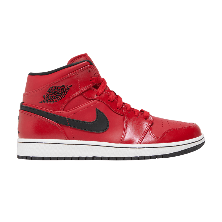 Jordan 1 Mid Gym Red Black Patent