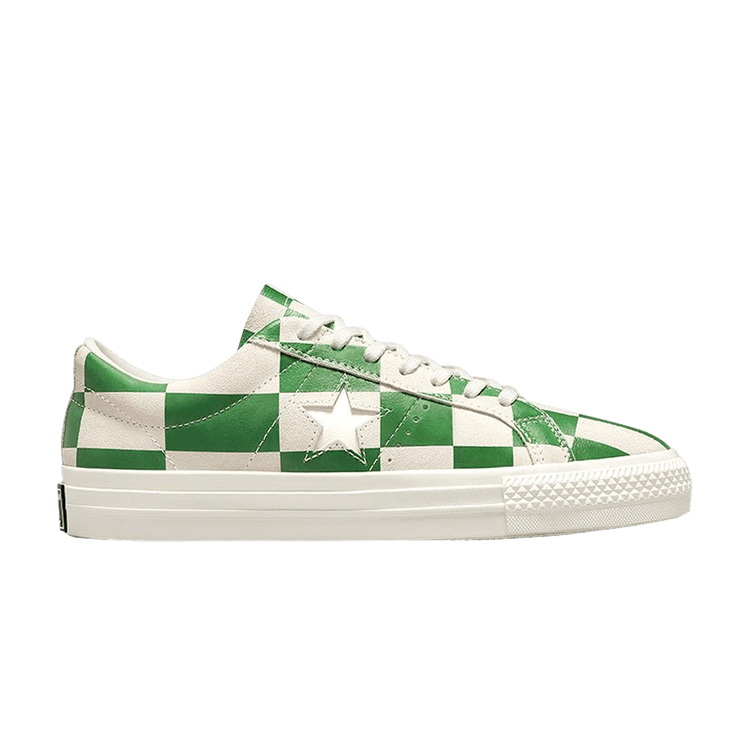 Converse One Star Ox Blocked Warped Board Green