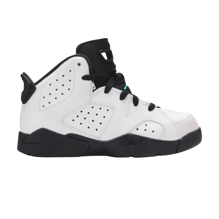 Jordan 6 Retro White Hyper Jade Black (PS)