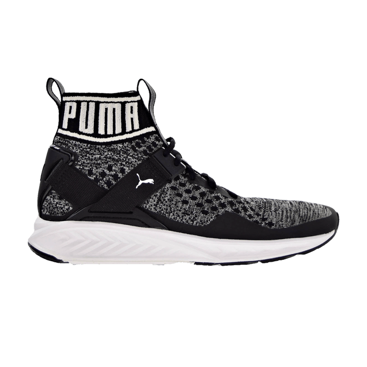 Puma Ignite EvoKnit Black/Quiet Shade-White