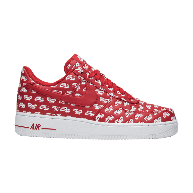 Nike Air Force 1 Low All Over Logo Red