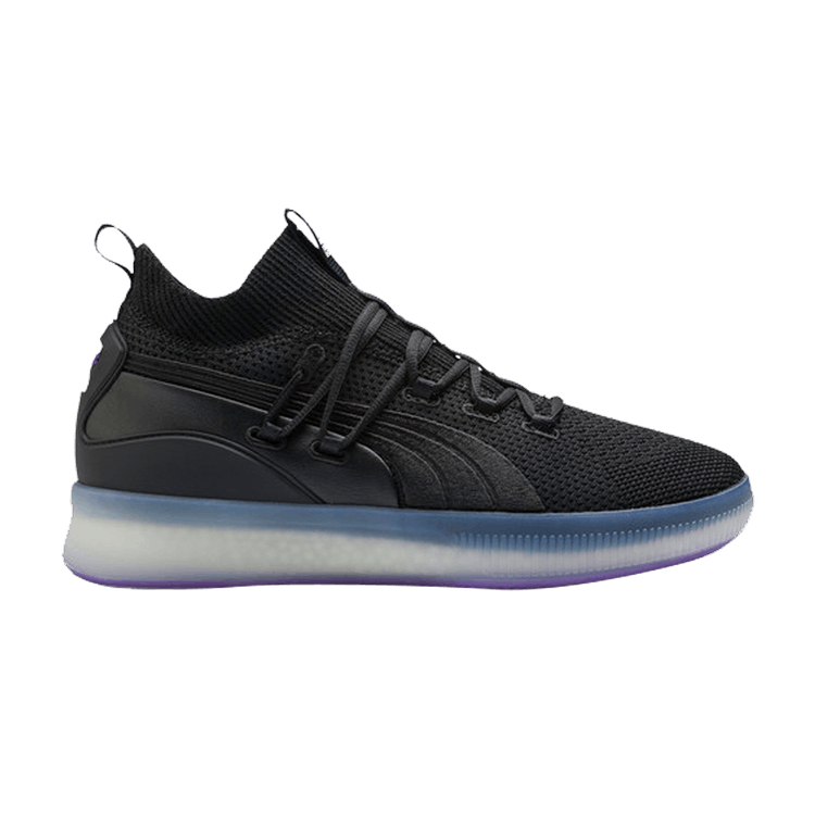 Puma Clyde Court Disrupt Black Electric Purple