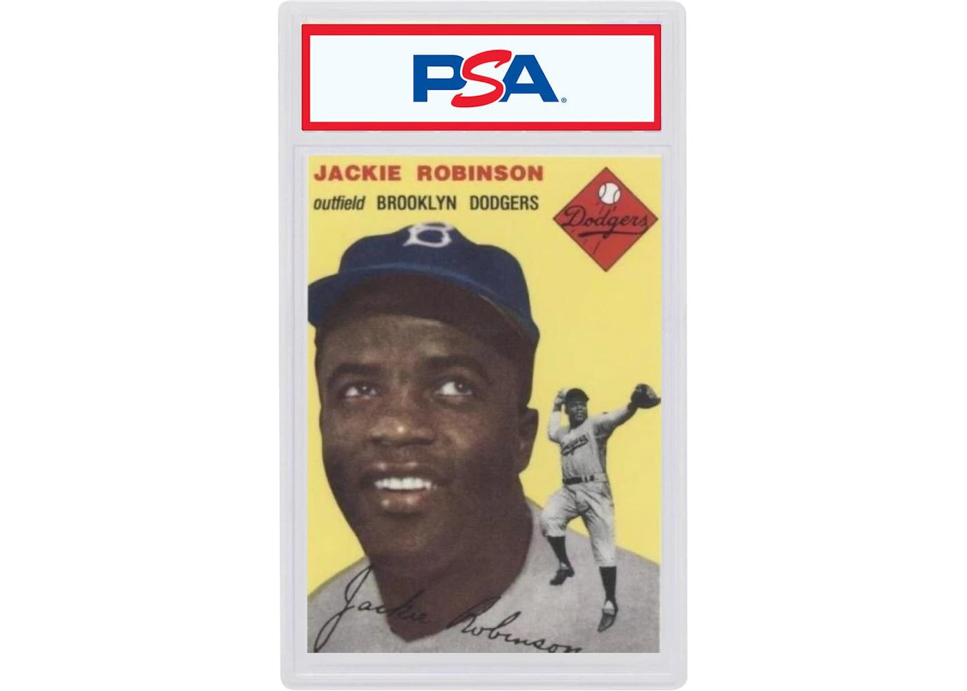 1954 Topps 10 Jackie Robinson (PSA or BGS Graded)