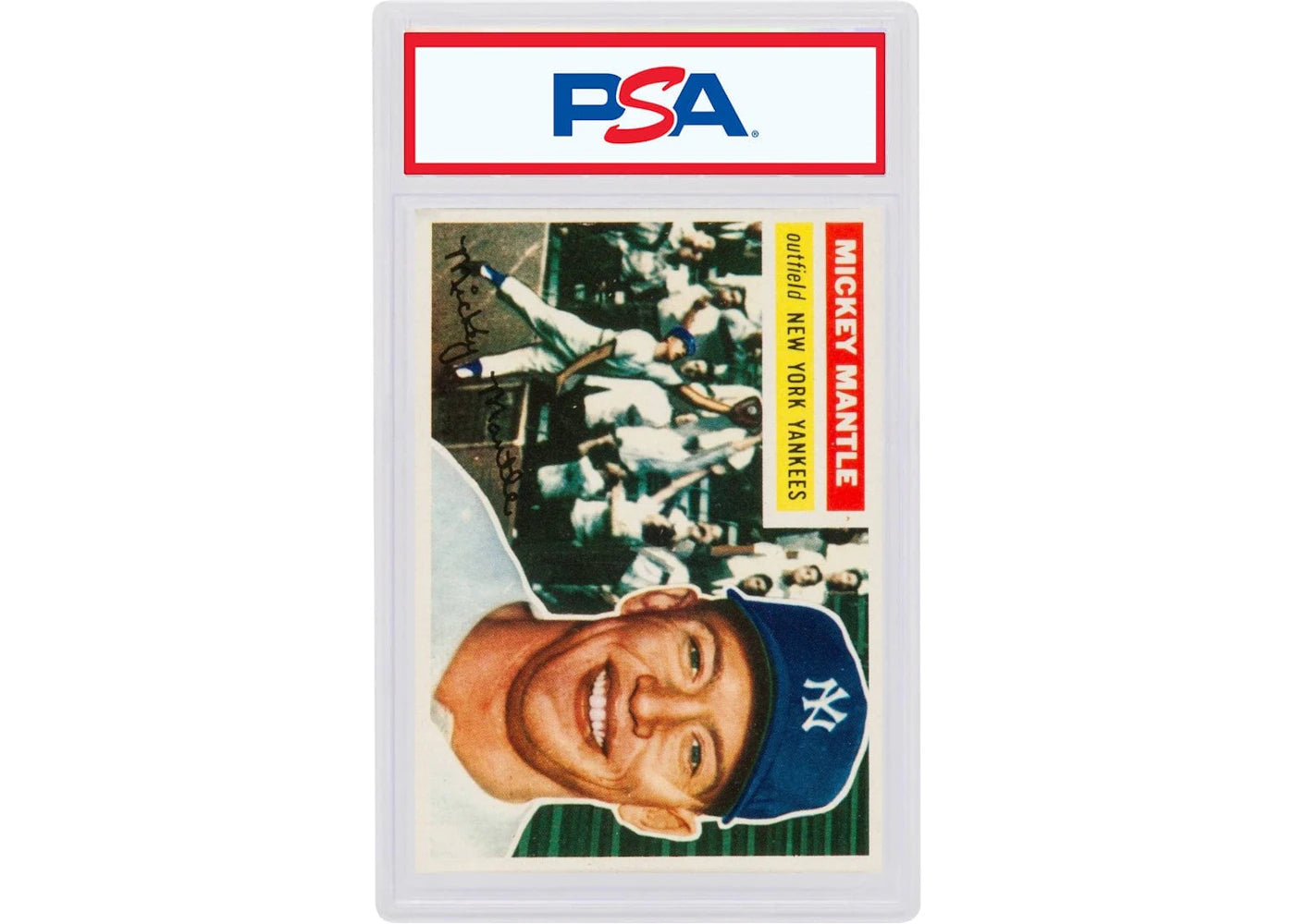 1956 Topps 135 Mickey Mantle Gray Back (PSA or BGS Graded)
