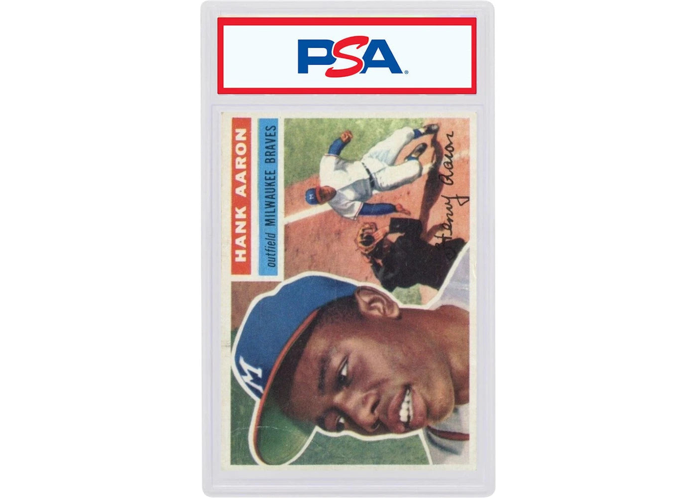 1956 Topps 31 Hank Aaron White Back (PSA or BGS Graded)