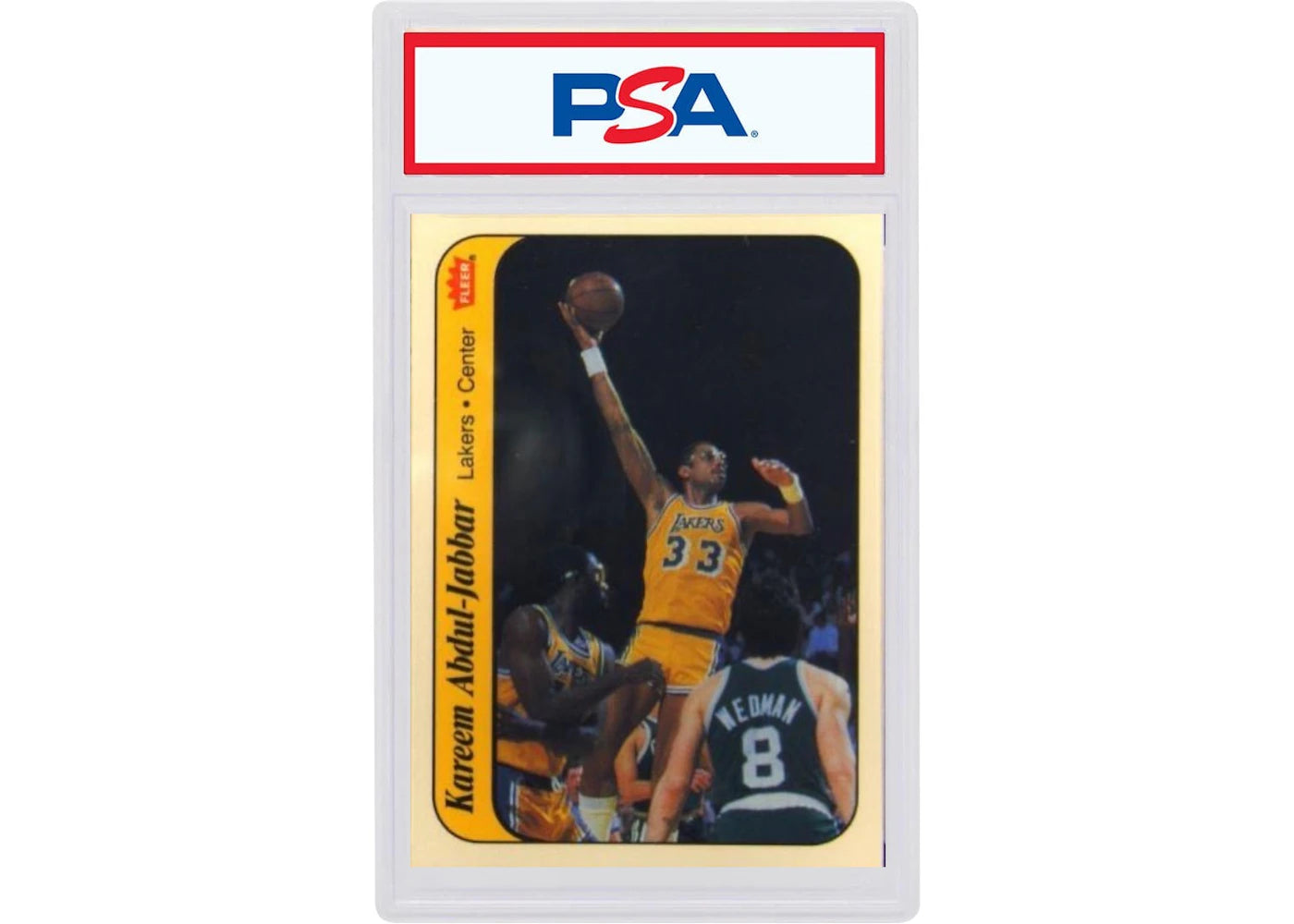 1986 Fleer Sticker 1 Kareem Abdul-Jabbar (PSA or BGS Graded)