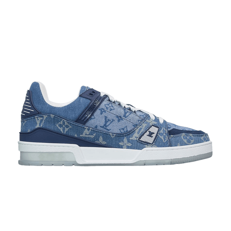 Louis Vuitton Trainer Sneaker Denim Monogram - Side Kicks