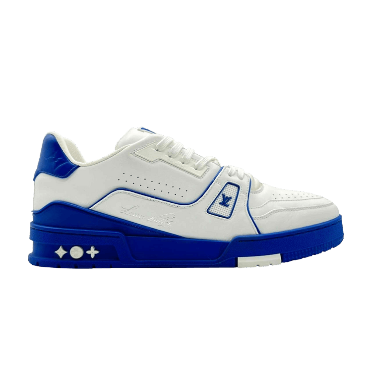 Louis Vuitton Trainer White Blue Signature