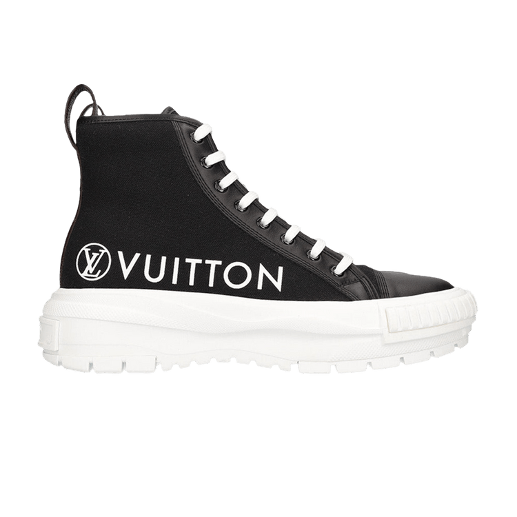 Louis Vuitton Squad Boot Vuitton Logo Canvas Black White (Women's)