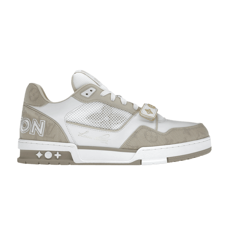 Louis Vuitton Trainer Beige White - Side Kicks