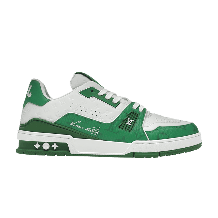 Louis Vuitton Trainer #54 Signature Green White - Side Kicks