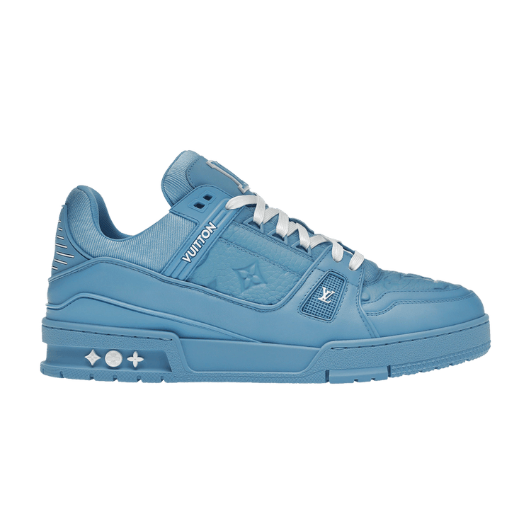 Louis Vuitton Trainer 'Embossed Monogram - Blue' - Side Kicks