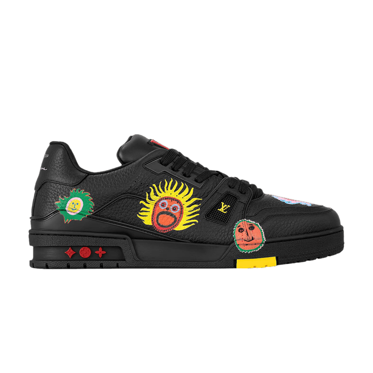 Louis Vuitton x Yayoi Kusama Trainer Black Print - Side Kicks
