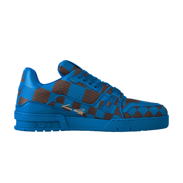 Louis Vuitton LV Trainer Sneaker Damier Pop Blue - Side Kicks