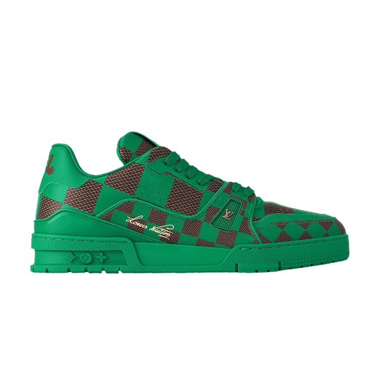 Louis Vuitton LV Trainer Sneaker Damier Pop Green - Side Kicks