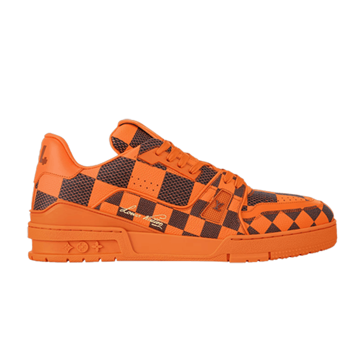 Louis Vuitton LV Trainer Sneaker Damier Pop Orange