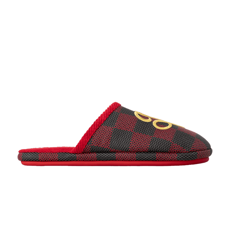 Louis Vuitton LV Palace Slipper Damier Pop Red
