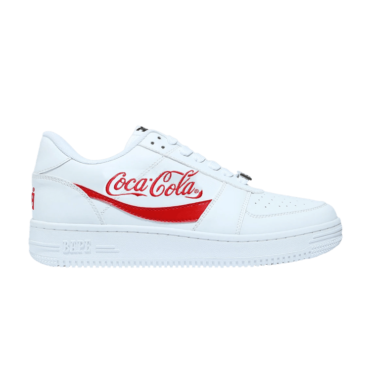 A Bathing Ape Bape Sta Low Coca-Cola White