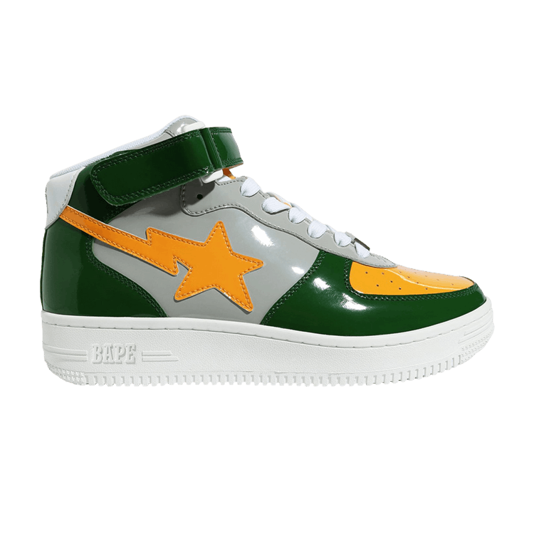 A Bathing Ape Bape Sta Mid Grey Green Orange (2020)