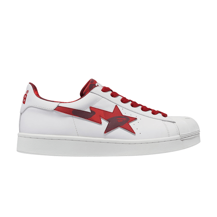 A Bathing Ape Skull Sta White Red