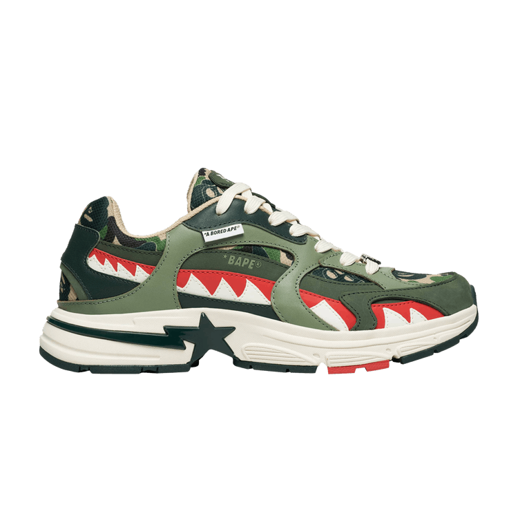 A Bathing Ape Shark Sta Bored Ape Yacht Club Green