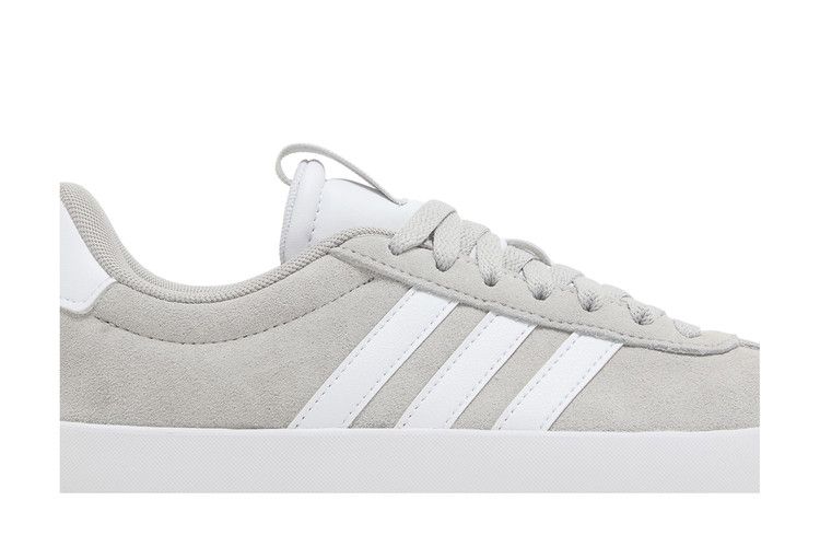 adidas Vl Court 3.0 Grey Cloud White Silver Metallic (Women's)