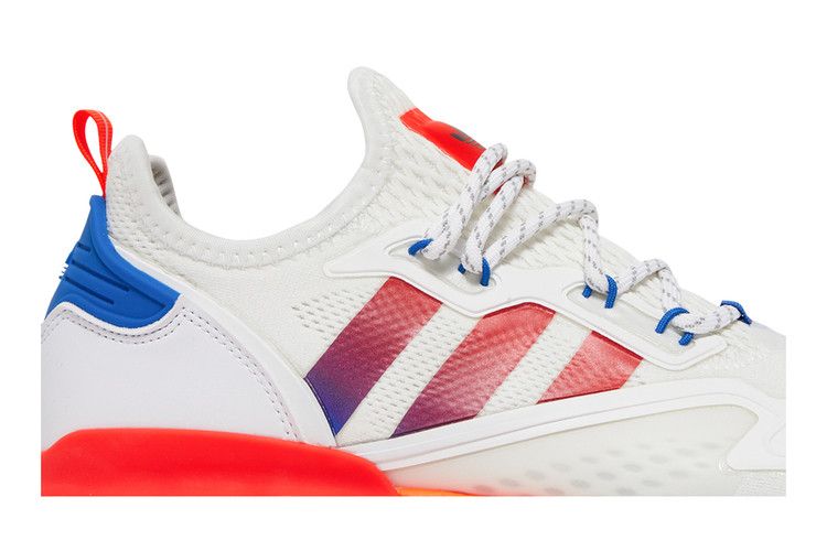 adidas ZX 2K Boost White Solar Red Blue