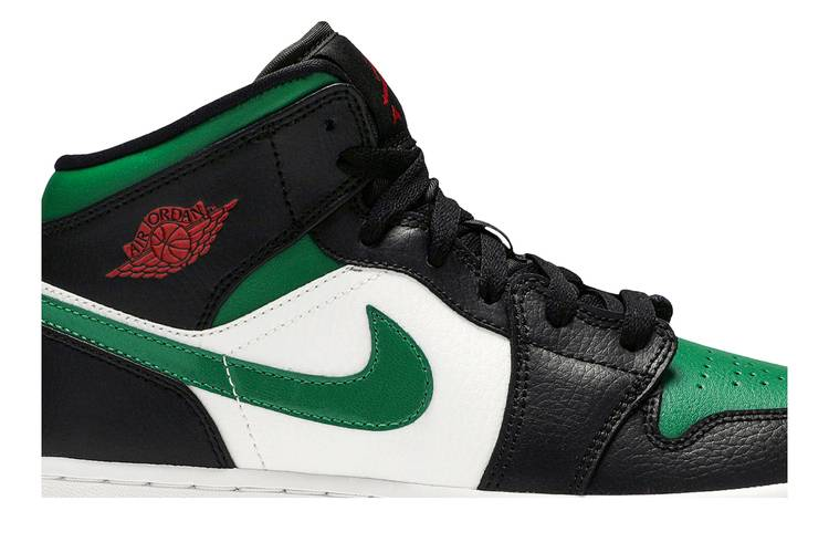 Jordan 1 Mid Green Toe (GS)