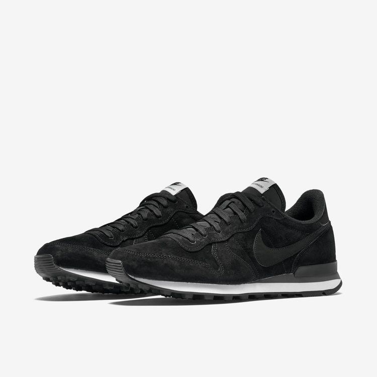 Nike Internationalist Leather Black Black-Dark Grey-White