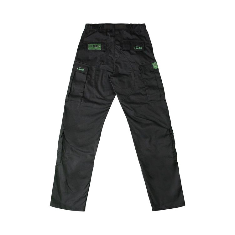 Corteiz Mula Guerillaz Cargos 'Black/Green'