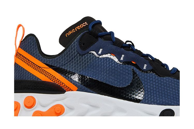 nike react element 55 se midnight navy total orange