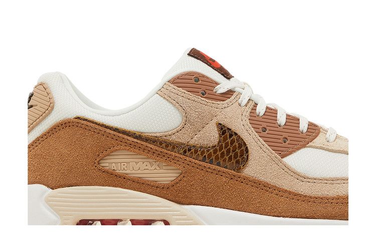 Nike Air Max 90 SE Pale Ivory Snakeskin Swoosh (Women's)