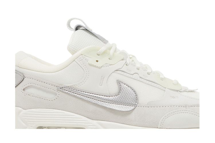 Nike Air Max 90 Futura Summit White Metallic Silver (Women's)