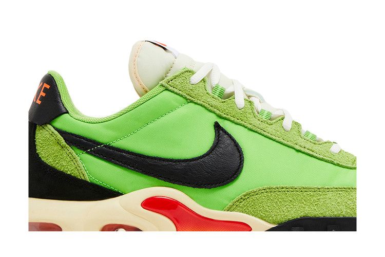 green waffle racer sneakers