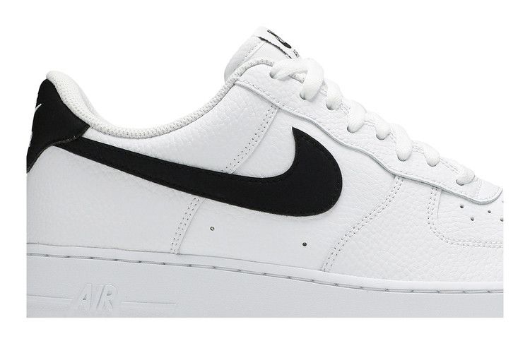 Nike Air Force 1 Low '07 White Black Pebbled Leather