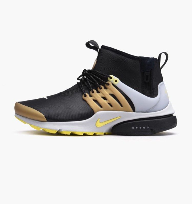 Nike Air Presto Mid Utility Black Yellow Streak
